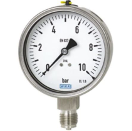 WIKA G 1/4 Threaded Pressure Gauge, 63 mm, 16 bar
