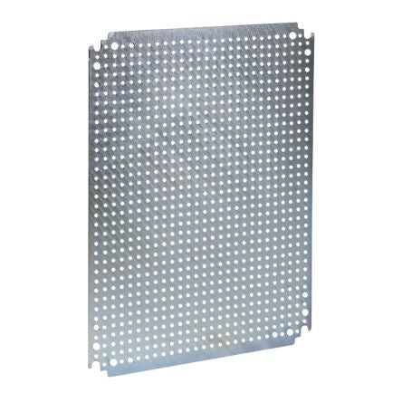 Schneider Electric Galvanised Steel Enclosure Accessory Perforated Mounting Plate, 565mm W, 1165 mm L for Use with