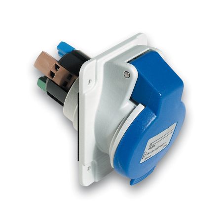 Schneider Electric, Mureva IP44 Grey Closure Plug, Panel Mount, 2P+PE, Rated At 32A, 250V