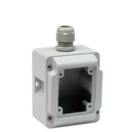 Schneider Electric Mureva Grey Matt Polymer Back Box, IP67, Surface Mount, 4 Gangs 85 mm 65mm 85 mm