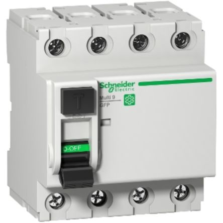 Schneider Electric Multi9 Multi9 Miniature Circuit Breaker, 4-Pole, 40A, Voltage Independent, 1500 A Breaking Capacity