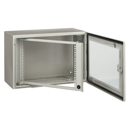 Schneider Electric PanelSeT Series 21 U Steel Server Rack , 1000 mm Height 600 mm