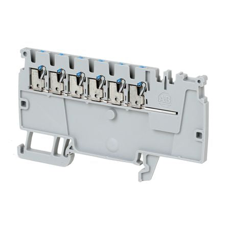 Allen Bradley 1492-P6PD2E-6B 1492-P Series Feed Through Terminal Block Grey, 1.5mm²