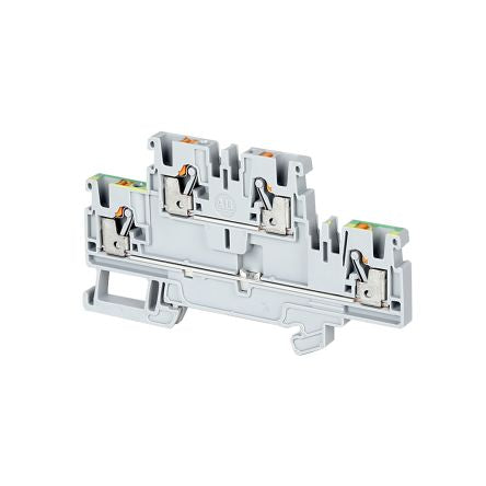 Allen Bradley 1492-PDG3 1492-P Series Feed Through Terminal Block Grey, 2.5mm², Push-in