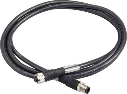 Telemecanique Sensors Male M12 to Female M12 Bus Cable, 5 m
