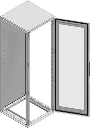 Schneider Electric Spacial SF Series Grey Galvanised Steel Enclosure, IP55, IK10 1800 mm, 600 mm, 600 mm