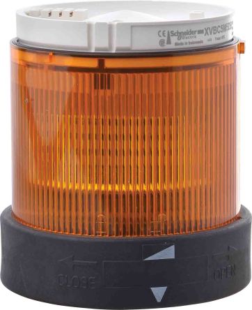 Schneider Electric XVBC Series Amber Steady Effect Steady Light Element, LED Bulb 24V, AC/DC, IP65