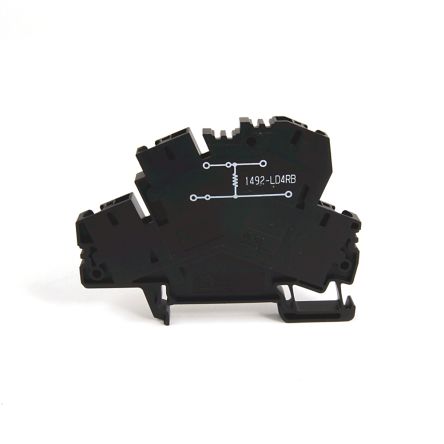 Allen Bradley 1492-LD4RB471 1492 Series DIN Rail Terminal Block Black, 4mm², Spring Clamp