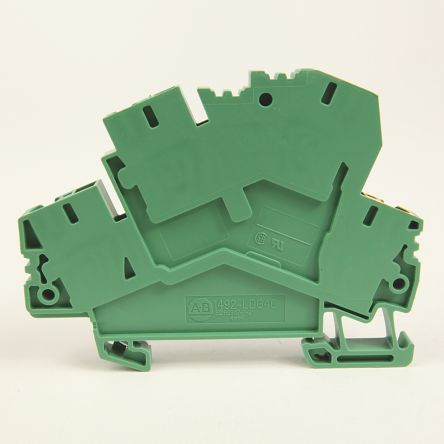Allen Bradley 1492-LDG2 1492 Series DIN Rail Terminal Block Grey, 1.5mm², Solder