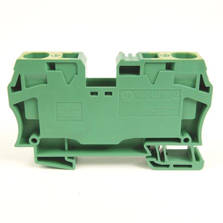 Allen Bradley 1492-LG16 1492 Series DIN Rail Terminal Block, 16mm², Spring Clamp