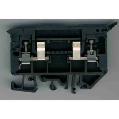 Allen Bradley 1492-H6 1492-H Series Fused DIN Rail Terminal Black, 0.05mm², 4 mm²