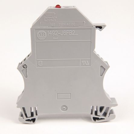 Allen Bradley 1492 Series Screw Terminal, 2-Way, 22AWG, 8 AWG Wire, 10A Screw Cage