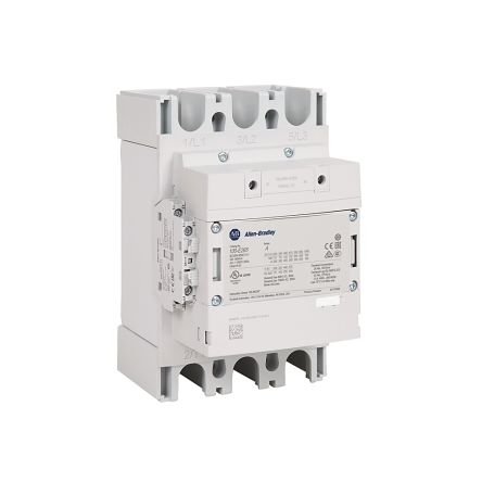 Allen Bradley Contactor, 250V ac/dc, 500 V ac/dc Coil, 3-Pole, 370 A 380V, 1 NO/1 NC