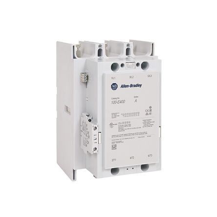 Allen Bradley Contactor, 3-Pole, 400 A 380V, 1 NO/1 NC