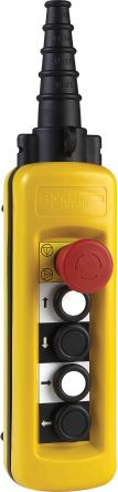 Schneider Electric 1 NO/1 NC Push Button Pendant Station Yellow Polypropylene