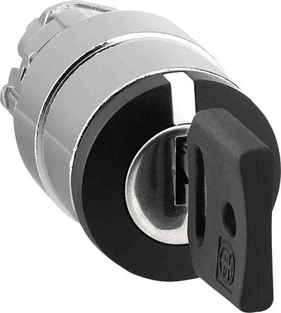 Schneider Electric Harmony 3-position Key Switch Head, Spring Return, 22 mm Cutout