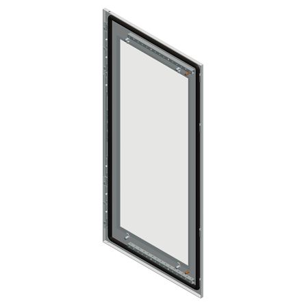 Schneider Electric NSYSF Series Lockable Door: Securit Glass Door: Sheet Steel RAL 7035 Single Door, 600 mm H, 1.2m W,
