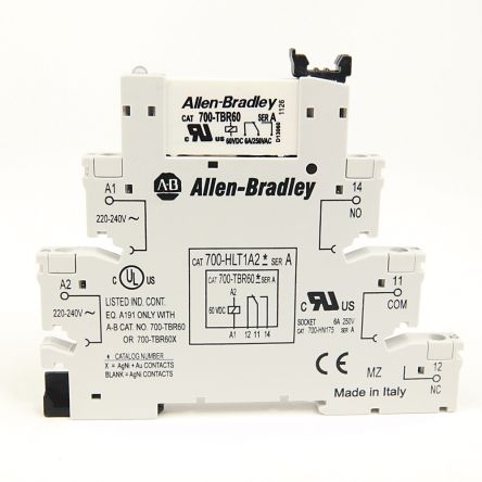Allen Bradley 700-HLT Series Interface Relay Module, DIN Rail, 12V dc Coil, SPDT