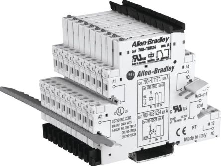 Allen Bradley 700-HLT Series Interface Relay Module, DIN Rail, 12V dc Coil, SPDT