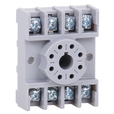 Allen Bradley 700-HN 8 Way 300V DIN Rail Relay Socket, for use with 700-HR, 700-HX Relay