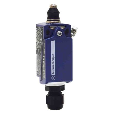 Telemecanique Sensors XCKD Series Plunger Limit Switch, 1 NO/2 NC, IP67, IP66, Zinc Alloy Housing, 240V ac, 1.5A