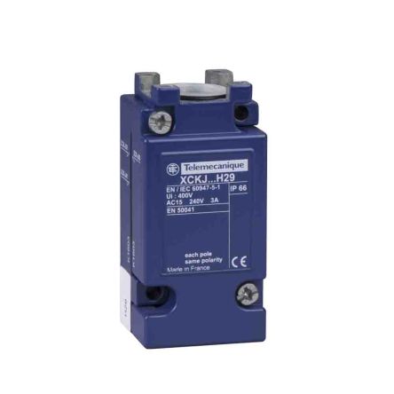 Telemecanique Sensors ZCKJ Series Roller Lever Limit Switch, 2 CO, IP66, Metal Housing, 240V ac, 3A