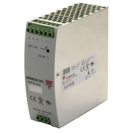 Carlo Gavazzi SP Switched Mode DIN Rail Power Supply 240V ac AC Input 24V dc, 5 A Output DC 120 W