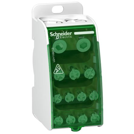Schneider Electric Distribution Block, 13 Way, 230V, 160A, White