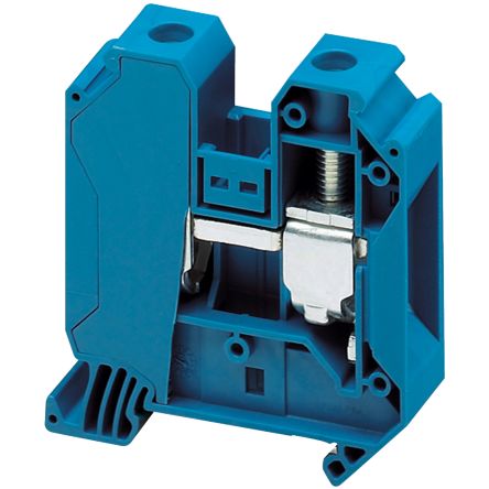 Schneider Electric NSYTRV352BL Linergy TR Series Feed Through Terminal Block Blue, 35mm², 1-Level, Screw, ATEX