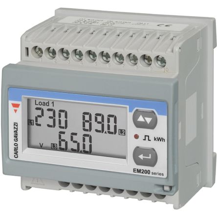 Carlo Gavazzi 3 Phase LCD Energy Meter, Type Energy Meter