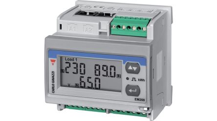 Carlo Gavazzi 3 Phase LCD Energy Meter, Type Digital