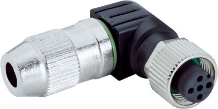 SICK Circular Connector, 4 Contacts, Cable, M12 Connector, Socket, Female, IP67, YG12U14-2550K4051A Series
