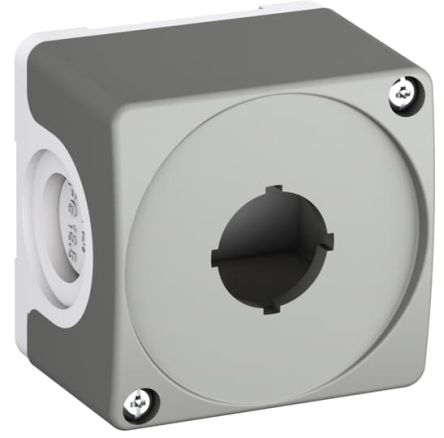 ABB Dark Grey, Light Grey Plastic CEP Push Button Enclosure - 65 mm Diameter