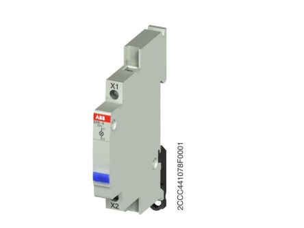 ABB, E219, Panel Mount Blue LED Indicator, IP20, Rectangular, 48V
