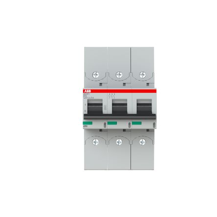 ABB S800PV S800PV Miniature Circuit Breaker, 3-Pole, 80A, Type B, 1200 V dc DC, 5 kA Breaking Capacity