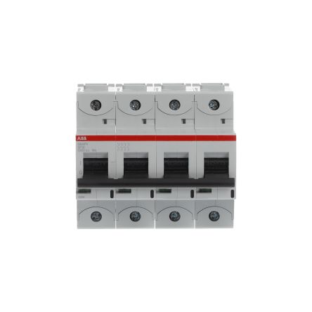 ABB S800PV S800PV Miniature Circuit Breaker, 4-Pole, 16A, Type B, 1500 V dc DC, 5 kA Breaking Capacity