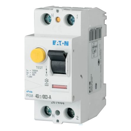 Eaton xPole Series Residual Current Circuit Breaker, 40A, 2-Pole, 30 mA, Type A, 10 kA 230V ac
