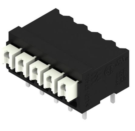 Weidmüller LSF Series PCB Terminal Block, 5-Contact, 3.5 mm Pitch, 1 Row
