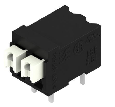Weidmüller LSF Series PCB Terminal Block, 2-Contact, 3.81 mm Pitch, 1 Row
