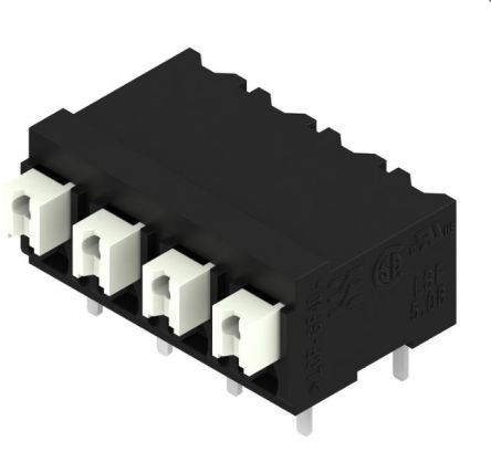 Weidmüller LSF Series PCB Terminal Block, 4-Contact, 5.08 mm Pitch, 1 Row, 1824830000