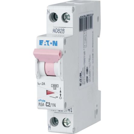Eaton xPole xPole Miniature Circuit Breaker, 1-Pole, 2A, Type C, 230V ac AC, 4.5 kA Breaking Capacity