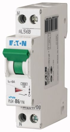 Eaton xPole xPole Miniature Circuit Breaker, 1-Pole, 6A, Type C, 230V ac AC, 4.5 kA Breaking Capacity