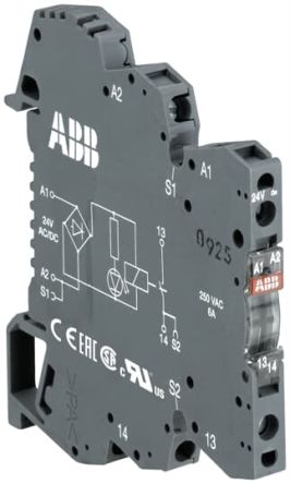 ABB R600 Series Interface Relay, DIN Rail, 24V ac/dc Coil, SPDT