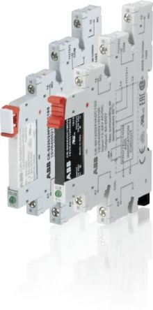 ABB CRS 1 Way 24V ac/dc DIN Rail Relay Socket, for use with CR-S Interface Relay