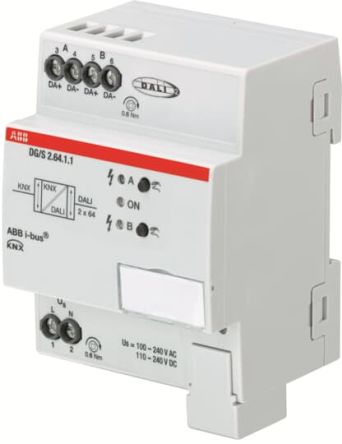 ABB DG/S 210 mW Lighting Controller Gateway, DIN Rail Mount, 240V ac