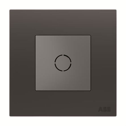 ABB Black 1 Gang Insert Metal Brush Flex Outlet Euromodule Insert