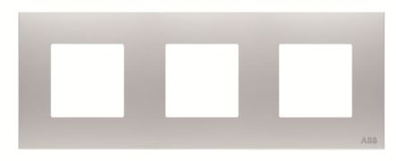 ABB Grey 3 Gang Light Switch Cover