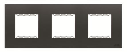 ABB Black 3 Gang Light Switch Cover