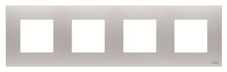 ABB Grey 4 Gang Light Switch Cover