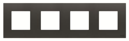 ABB Black 4 Gang Light Switch Cover